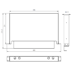 Rongbang ชั้นวางแบบเลื่อน1U 19 "แผงแพทช์ไฟเบอร์ออปติก ODF 3 V2โลหะ fap สีดำเต็มสีที่กำหนดเอง - Product Image 5