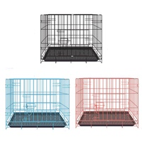 Cage pour chien, cage pour chat, chiens de grande, moyenne et petite taille, cage en fer épais, maison pour chien, villa pour chat, nid pour animaux de compagnie, cage pliable