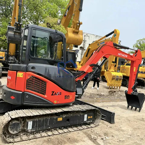 Mini-excavatrice sur chenilles Hitachi ZX50U d'occasion, 5 tonnes, moteur ISUZU d'origine japonaise, modèle 2024, excellent état, moteur principal - Product Image 1