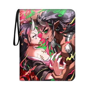 Álbum de Tarjetas de Cuero PU, Anime Demon Slayer <span class=keywords><strong>DBZ</strong></span> Haikyuu, Carpeta con Cierre para Tarjetas de Juego, Regalos y Juguetes para Niños - Product Image 1
