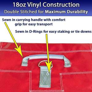 กระสอบทรายไวนิลหนักรับน้ำหนักได้ถึง50ปอนด์ใช้ยึดสไลด์น้ำเต็นท์และอื่นๆ - Product Image 3