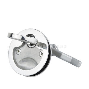 Verrou de pont à point rouge pour yacht, poignée de pont marine, anneau de verrouillage, loquet de trappe pour couvercle de compartiment de pont de navire, quincaillerie nautique - Product Image 4