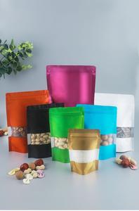 كيس مفرغ ذاتي الوقوف بسحاب للجوز والطعام من من من من من من نوع Custom logo - Product Image 2