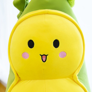 Cojín de Guisante <span class=keywords><strong>Gigante</strong></span> con Logotipo Personalizado, Juguete de Peluche de <span class=keywords><strong>Guisantes</strong></span> Largos Verdes, Cojín para Dormir, Muñeco de Peluche de Oruga, Máquina de Decoración con Garra - Product Image 4