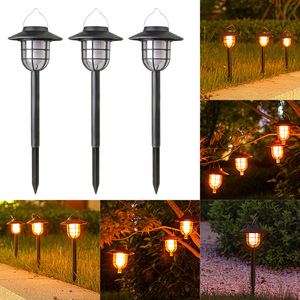 Luces Solares para Camino, Jardín, Césped, LED, IP65, Impermeables, Decorativas, con Efecto de Llama, Paquete de 3 - Product Image 1