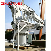Grue de pont marine 1T-10T hydraulique montée sur bateau, pompe moteur, boîte de vitesses, rotation à 360°, télécommande sans fil