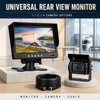Système de Moniteur de Recul Universel pour Véhicules, Écran LCD TFT 7 Pouces RGB, Options 1 à 4 Caméras, Aide au Recul pour Voiture, Camion, Bus, Fourgonnette, Sécurité