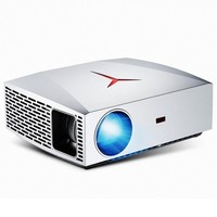 Projecteur portable VIVIBRIGHT F40 avec écran LCD haute définition 1920x1080, lampe LED, haut-parleurs intégrés, 1000 lumens, 30000+ heures d'autonomie
