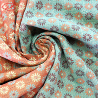 100% coton peigné Jacquard Double couche gaze tissé tissu fil teint fleur vêtements de nuit robe Blouse haute porte-bébé