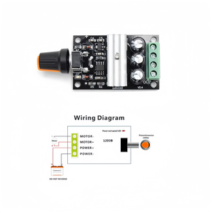 <span class=keywords><strong>PWM</strong></span> 直流电机调速控制器 3A 1203B 模块 6V/12V/24V/28V 小型电机风扇控制面包板调速开关 - Product Image 6
