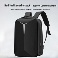 Mochila de Lujo para Hombre, Duradera, de EVA, Antirrobo, Informal, con Puerto USB, Grande, con Cierre, Impermeable, Ligera, para Viajes, Negocios, Portátil
