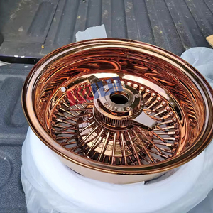 Factory 13inch Popular 5x120.65/127 Rose Gold Kelun Wire <b>Wheels</b> 26 Inch Gold Wire <b>Wheels</b> Kelun <b>Spoke</b> Wire <b>Wheels</b> - Product Image 6