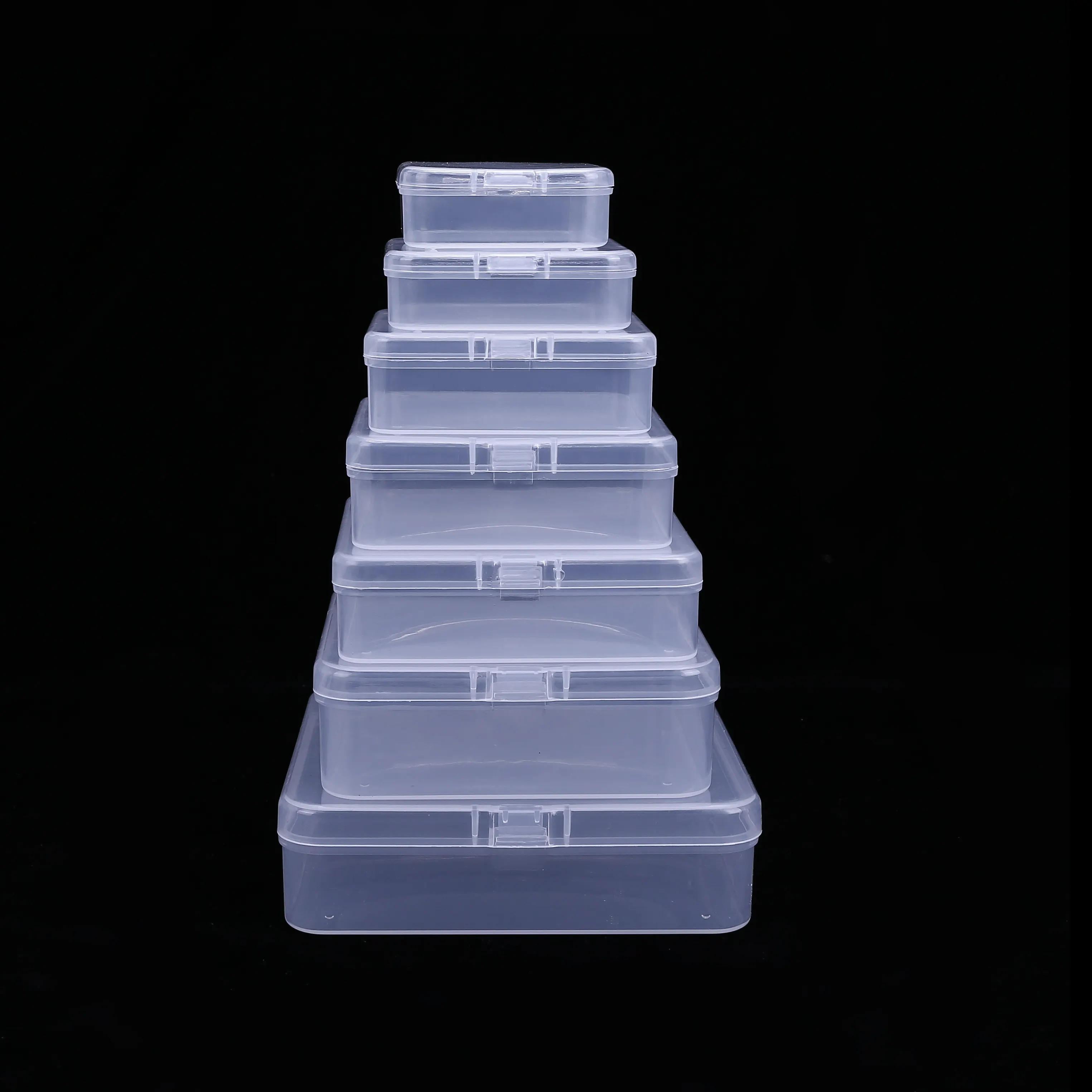 new Square box heightened clear plastic box with lid Jewelry, small articles, hardware accessories custom plastic box