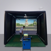 Tente gonflable géante sur mesure, portable, imperméable, résistante aux intempéries, durable, résistante au soleil, pour la publicité, pour le golf