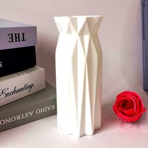 Vase en plastique de style origami Qi Xing, 7x17 cm, en forme de cloche, pour fleurs artificielles et plantes décoratives - Product Image 4