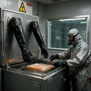 Guantes de Protección Contra la Radiación Nuclear - Guantes de EPDM con Revestimiento de Plomo para la Industria Nuclear/Caja de Guantes - Product Image 1