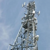 Tour de télécommunication en acier personnalisée en usine de 10m à 100m pour station de base réseau 5G, projet clé en main