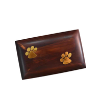 Nuevo diseño, gran oferta, urna de madera para mascotas de alta calidad para gatos y perros, puede contener cenizas, collares, cabello y otras mascotas celestiales conmemorativas