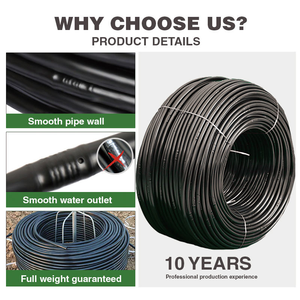 <span class=keywords><strong>Tuyau</strong></span> d'irrigation <span class=keywords><strong>goutte</strong></span>-à-<span class=keywords><strong>goutte</strong></span> intégré résistant aux UV, diamètre <span class=keywords><strong>16</strong></span> mm, débit 2/3 L, émetteurs en ligne, <span class=keywords><strong>tuyau</strong></span> en plastique économiseur d'eau, rouleau de 500 m - Product Image 3