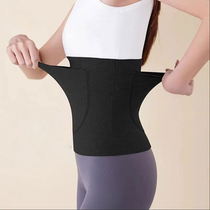 Ceinture chauffante sportive pour femme, sans couture, avec poches pour coussinets, protection lombaire et utérine, en matériau De Rong - Product Image 2