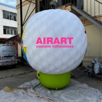 Balle de golf gonflable géante personnalisée amusante-Décor de golf gonflable pour parc sportif-Jeux de golf gonflables à vente chaude