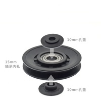 Rueda de Polea de Gimnasio de Plástico Duradero de 97 mm de Diámetro Exterior, Piezas de Rueda, Muestra Gratuita de Fábrica