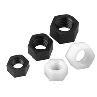 Écrous hexagonaux en nylon PA66 DIN934 en gros, anti-corrosion, isolants, en plastique, M2 M3 M4 M5 M6 M8 M10-M20 pour l'électronique