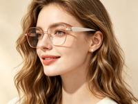 Gafas Ópticas Metálicas de Estilo Conciso Personalizables con Patillas de Acetato 3D, Monturas Duraderas para Uso Diario OEM/ODM
