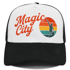 Gorra Trucker de Malla de Cinco Paneles con Transferencia Térmica y Diseños Coloridos Personalizables para Deportes al Aire Libre - Product Image 1