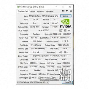 การ์ดจอ RTX 3070m 8G 65MH/s 125W Non LHR สำหรับแล็ปท็อป ปี 2022 ขายดี รุ่น Non LHR Geforce RTX3070 GPU สำหรับแล็ปท็อป - Product Image 4