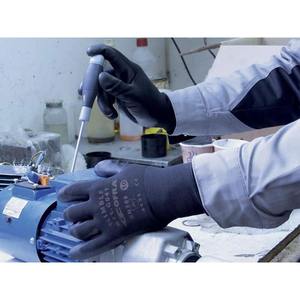 Guantes Cofra NIMBLE de poliuretano negro con protección mecánica media (12 pares) - Product Image 1
