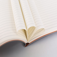 Journal A5 en cuir ciré à couverture rigide, carnet personnalisé, carnet d'affaires en PU, carnet d'étudiant à couverture rigide