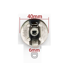 Bouton de commande de cuisinière à gaz tout en métal, 6 mm, pièce d'assemblage pour plaque de cuisson encastrée - Product Image 2