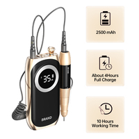 Machine professionnelle de manucure et pédicure USB rechargeable, rapide et puissante, avec écran LED, perceuse à ongles électrique portable – Vente en gros