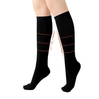 Chaussettes de compression pour mollets en nylon, sur mesure, pour femmes, classe 2, 23-32 mmHg