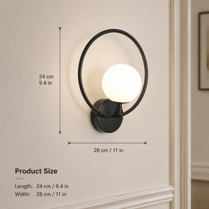 Applique Murale LED Moderne en Acrylique, CCT Sélectionnable, en Fer Noir, pour Intérieur, Chambre à Coucher, Chevet, 3000K 6000K - Product Image 3