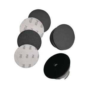 Prix d'usine Disques de papier abrasif noir 4,5/5/6 pouces 115/125/150 mm en carbure de silicium avec fixation auto-agrippante pour le polissage du marbre - Product Image 3