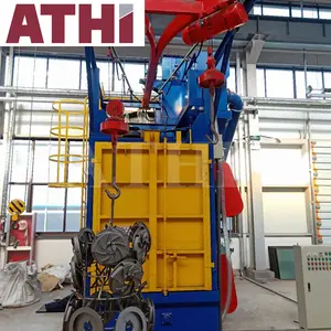 Q3710 Double Hook Shot Blasting Machine untuk Pembersihan Pengecoran