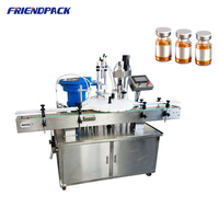 Friendpack kleine flesvulfles- en afsluitmachine voor parfum, essence, water, orale vloeistof, druppelfles 50 ml vul- en afsluitmachine