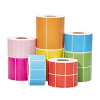 Autocollant adhésif semi-brillant d'étiquette d'expédition de papier de transfert thermique de code à barres direct pour l'utilisation de promotion de supermarché et d'épicerie