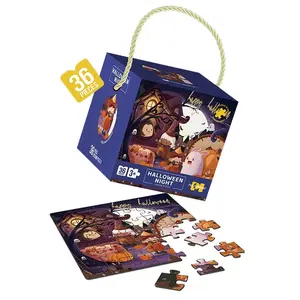 DIY kleine Weihnachten Halloween Puzzle für Kinder Kinder Festival Geschenkset 36PCS