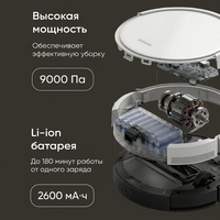 ELEGOAL RP34 Robot Vacuum Otomatis 30 Sensor Navigasi Giroskop Robot Vacuum Basah Kering Pengisian Daya Otomatis