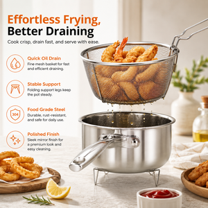 Panier à paner en acier inoxydable de qualité supérieure pour un enrobage facile du <span class=keywords><strong>poulet</strong></span>, du poisson et de la viande dans les cuisines commerciales et domestiques - Product Image 1