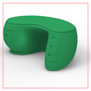 Mostrador de Recepción de Fibra de Vidrio de Alta Gama, Diseño Artístico para Vestíbulo de Villa o Centro Comercial - Product Image 1