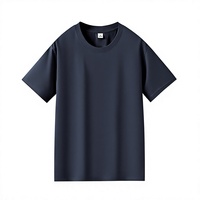 T-shirts personnalisés légers pour hommes en polyester et coton à manches courtes, imprimés en sérigraphie, vente en gros