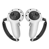 Ensemble d'accessoires 3 en 1 Housse de console en silicone VR Housse de protection souple pour Meta Quest3 VR Controller Case