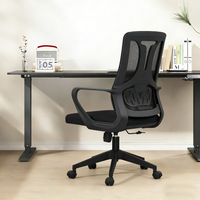 Chaise de bureau ergonomique réglable en maille pour personnel informatique, pivotante, pour conférences