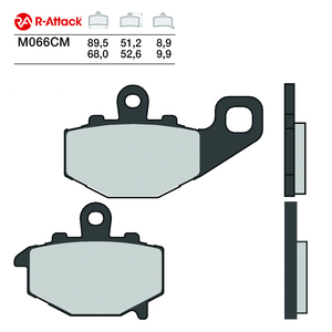 Plaquettes de frein moto R-Attack M066CM carbone-céramique arrière homologuées R90 - Product Image 1