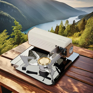 Mini poêle unique portable pour camping en plein air en acier inoxydable et fer Micro Flow Butane pliable à économie d'énergie pour cuisinière - Product Image 4