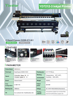 Plotter de 2.1m con 2 cabezales Epson I3200, máquina de impresión digital de inyección de tinta eco-solvente, impresora de inyección de tinta doble XP600